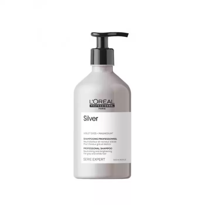 Loreal Serie Expert Silver Sarı Gri Beyaz Saçlar Renk Dengeleyici Mor Şampuan 500ml 3474636974269