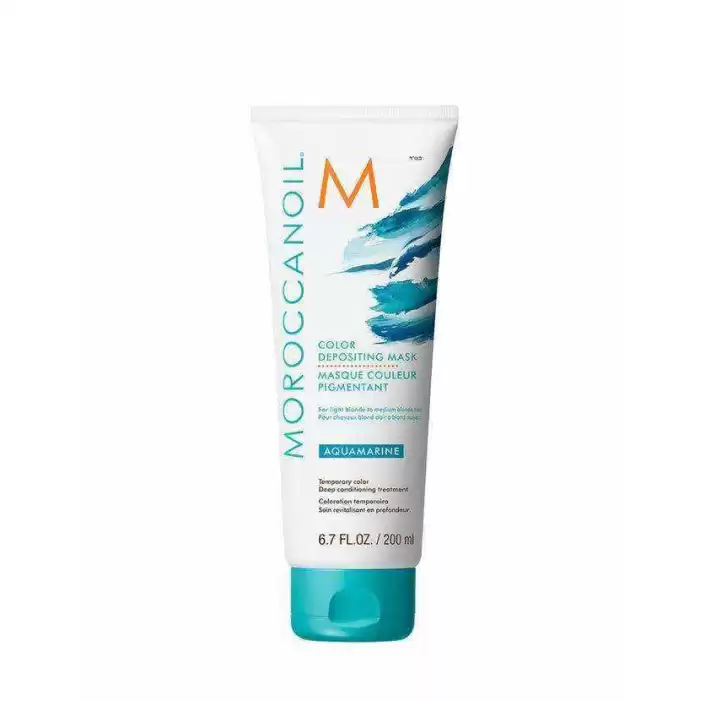 Moroccanoil Aquamarine Mavi Renk Tazeleyici Saç Maskesi 200ml 7290113140707