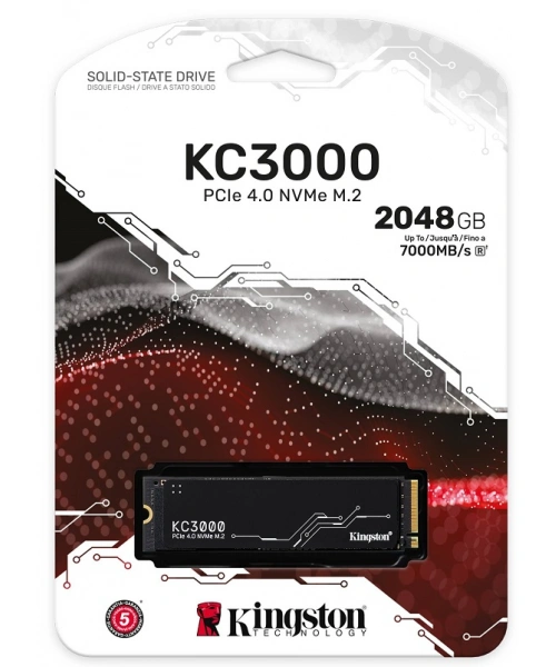 2TB KINGSTON KC3000 M.2 NVMe PCIe 4.0 SKC3000D/2048G 7000/7000MB/s
