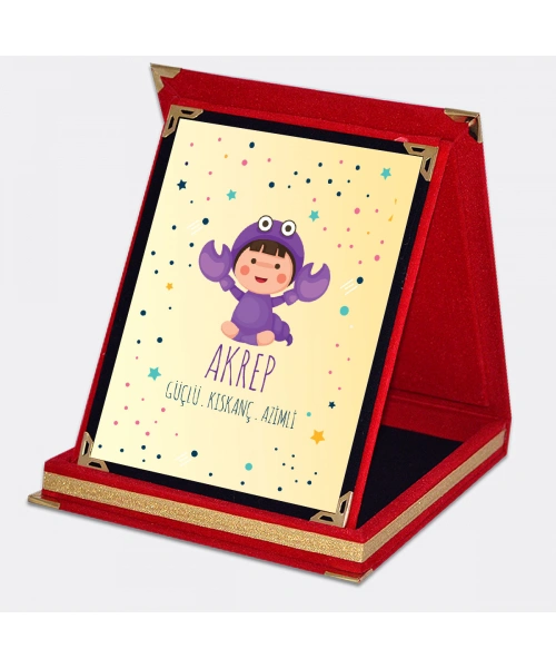 Akrep Burcuna Özel Karakter Özellikleri Plaket