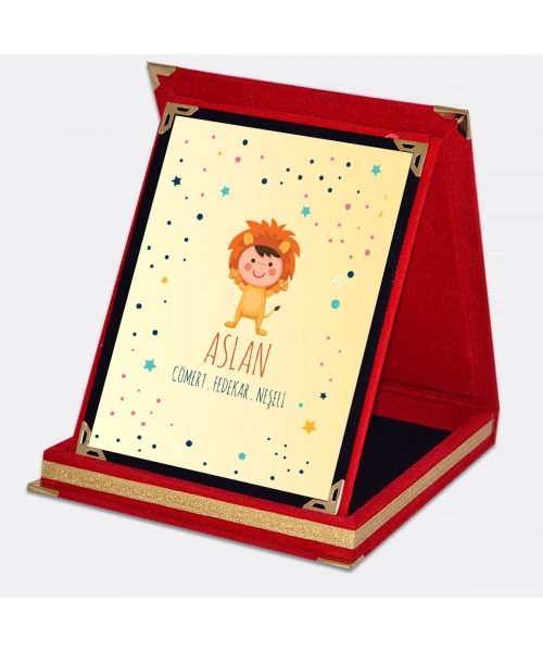 Aslan Burcuna Özel Karakter Özellikleri Plaket