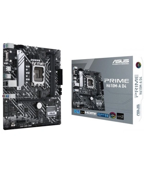 ASUS PRIME H610M-A D4 DDR4 3200(OC) VGA HDMI DP M.2 mATX 1700p