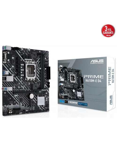 ASUS PRIME H610M-E DDR4 3200(OC) VGA HDMI DP M.2 mATX 1700p