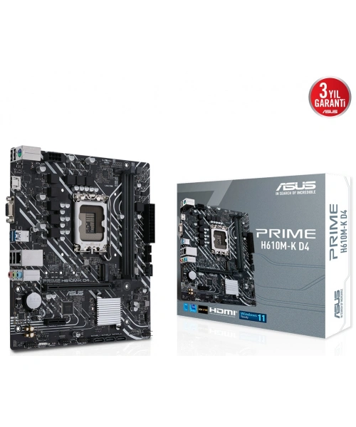 ASUS PRIME H610M-K D4 DDR4 3200(OC) HDMI DP M.2 mATX 1700p
