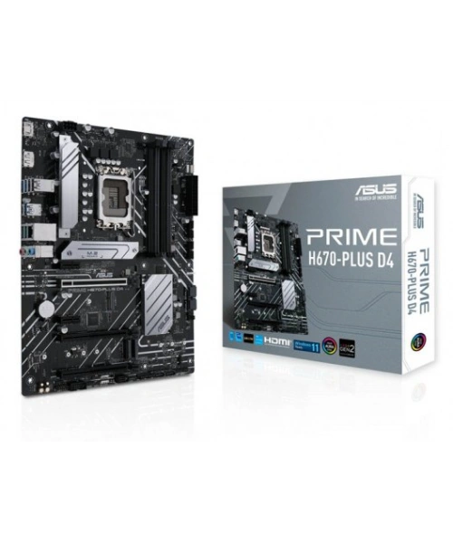 ASUS PRIME H670-PLUS D4 DDR4 5000(OC) HDMI DP M.2 ATX 1700p