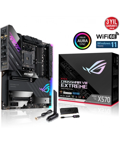 ASUS ROG CROSSHAIR VIII EXTREME X570 DDR4 4800Mhz(OC) E-ATX AM4