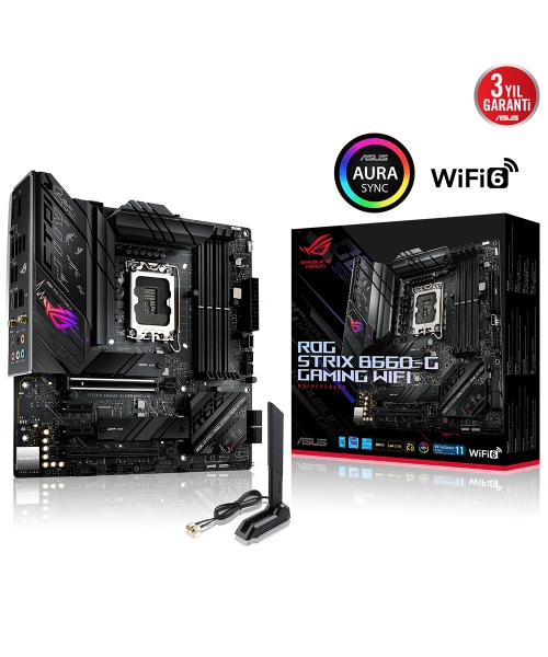 ASUS ROG STRIX B660-G GAMING WIFI 6000Mhz(OC) HDMI DP M.2 mATX 1700p