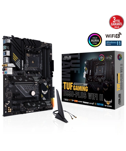 ASUS TUF GAMING B550-PLUS WIFI II 4800Mhz(O.C) DDR4 DP HDMI M.2 AM4