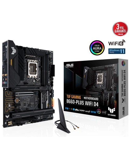 ASUS TUF GAMING B660-PLUS WIFI D4 DDR4 5333(OC) HDMI DP ATX 1700p