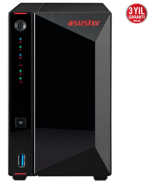 ASUSTOR AS5202T 2 SLOT 2GB DDR4 3.5 NAS DEPOLAMA ÜNİTESİ