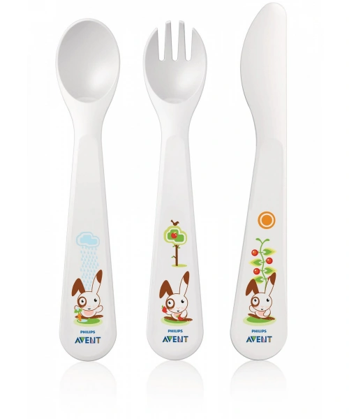 Avent Çatal, Kaşık ve Bıçak Seti 18ay+