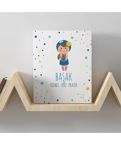 Başak Burcuna Özel Tasarım Kanvas  Tablo