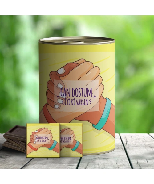Can Dostum İyi ki Varsın Çikolata Konservesi