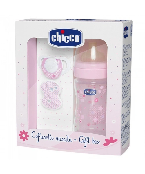 Chicco Yenidoğan Hediye Seti Kaucuk - Pembe