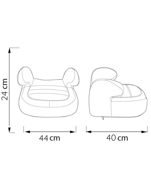 ComfyMax Premium 15-36kg Yükseltici Oto koltuğu Grey Jean