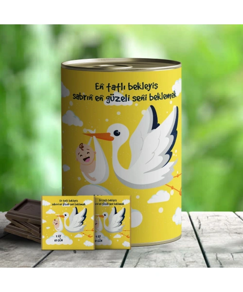 En Tatlı Bekleyiş Sürpriz Çikolata Hediye Konservesi