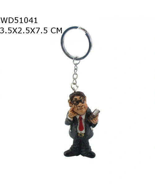 Erkek Öğretmen Figürlü Biblo Heykel Anahtarlık