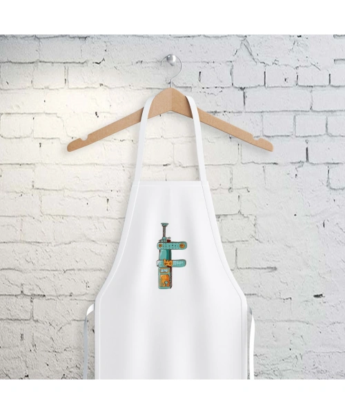 F Harfi Tasarımlı Mutfak Önlüğü