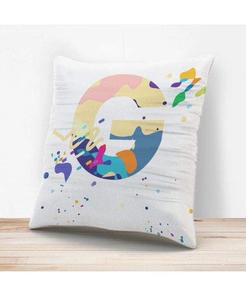 G Harfi Tasarımlı Yastık Kılıfı