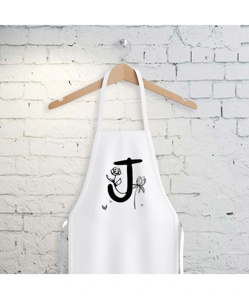 J Harfi Tasarımlı Mutfak Önlüğü