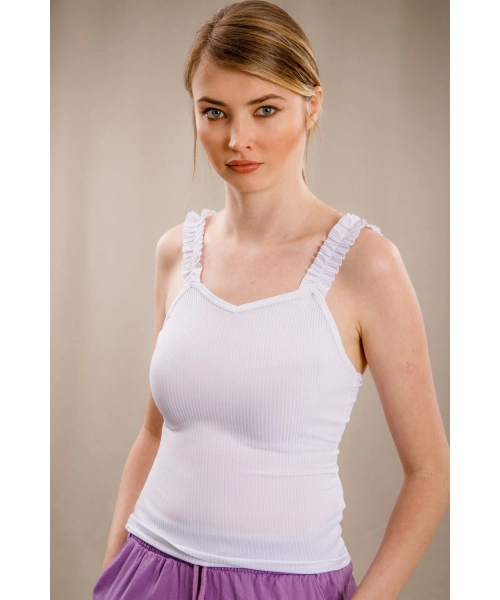 Kaşkorse Bluz - BEYAZ