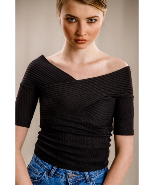 Kaşkorse Bluz - SİYAH