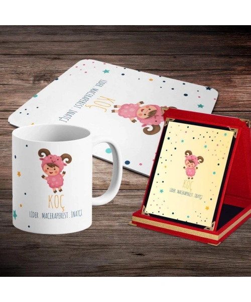 Koç Burcuna Özel Tasarım Sevimli Hediye Seti