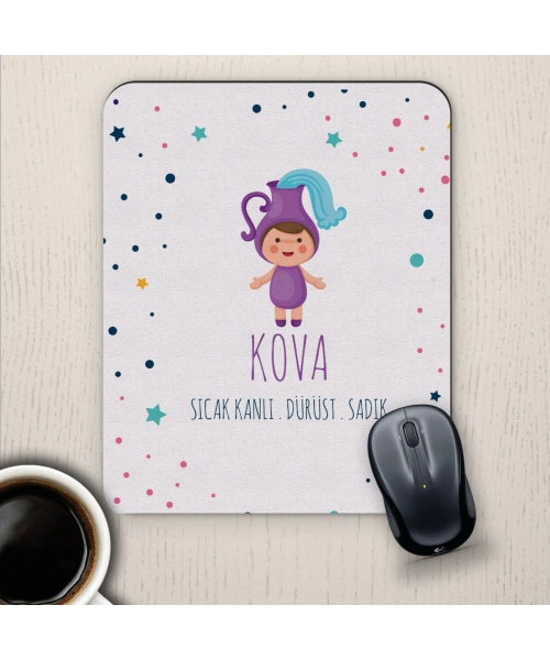 Kova Burçlarına Özel Sevimli Mouse Pad