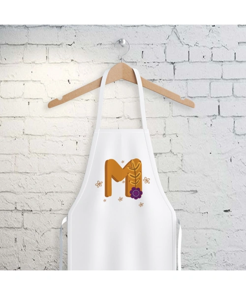 M Harfi Tasarımlı Mutfak Önlüğü