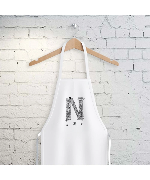 N Harfi Tasarımlı Mutfak Önlüğü