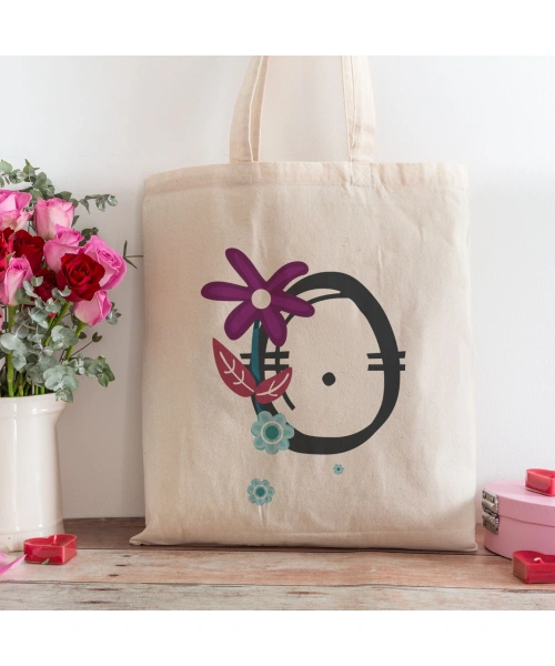 O Harfi Tasarımlı Alışveriş Plaj Bez Çanta