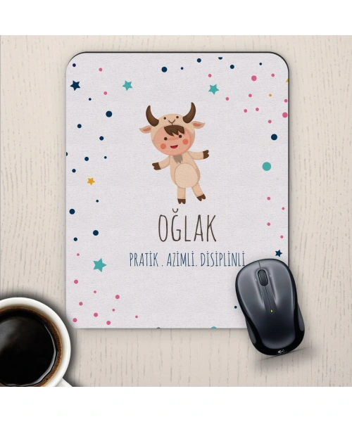 Oğlak Burçlarına Özel Sevimli Mouse Pad