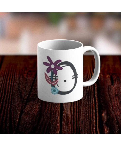 Özel Tasarım O Harfi Beyaz Kupa Bardak