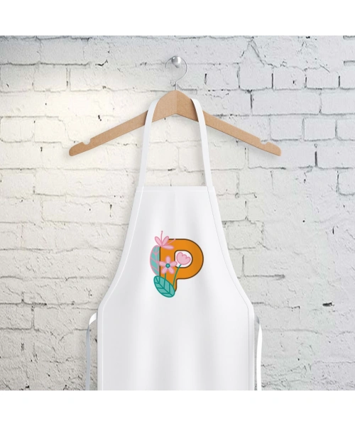 P Harfi Tasarımlı Mutfak Önlüğü