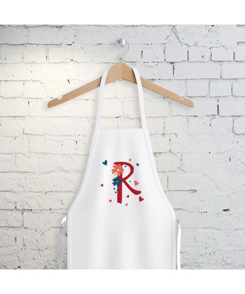 R Harfi Tasarımlı Mutfak Önlüğü