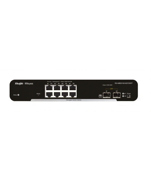 RUIJIE REYEE RG-NBS3100-8GT2SFP 8GIGABIT YÖNETİLEBİLİR SWITCH 2 SFP