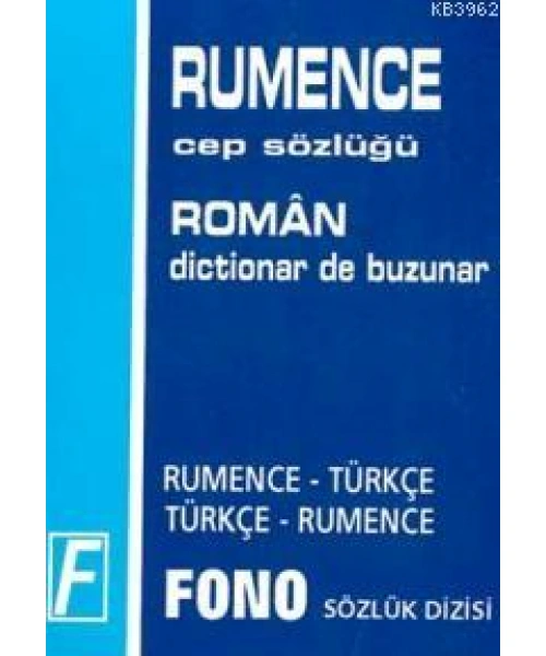Rumence Cep Sözlüğü; Rumence-Türkçe  Türkçe-Rumence