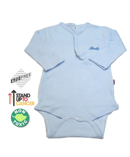 Sema Baby Uzun Kol Kaşkorse Badi (Body) - Mavi  0-6 Ay