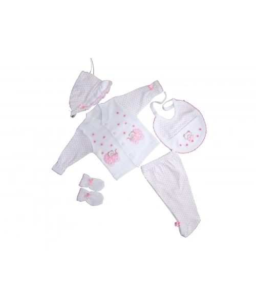 Sema Bebe 5li Set - Açık Pembe 8682476853162