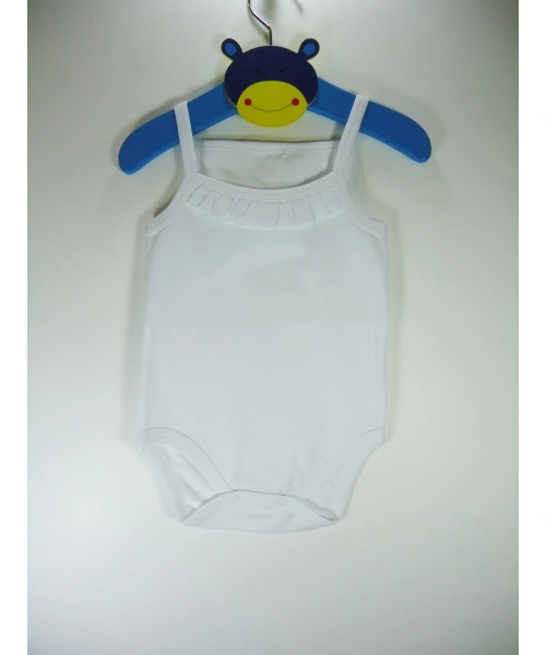 Sema Bebe Penye ip Askılı Badi (Body) - Beyaz 3-6 Ay