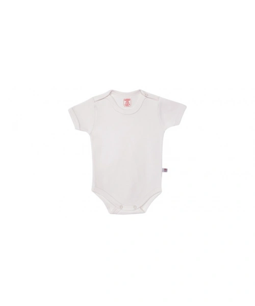 Sevi Bebe Şardonlu Yarım Kollu Body - Krem 6 Ay