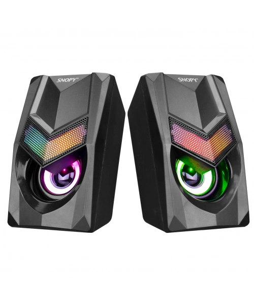 SNOPY SN-X25 2.0  RGB IŞIKLI 3WX2SİYAH USB SPEAKER