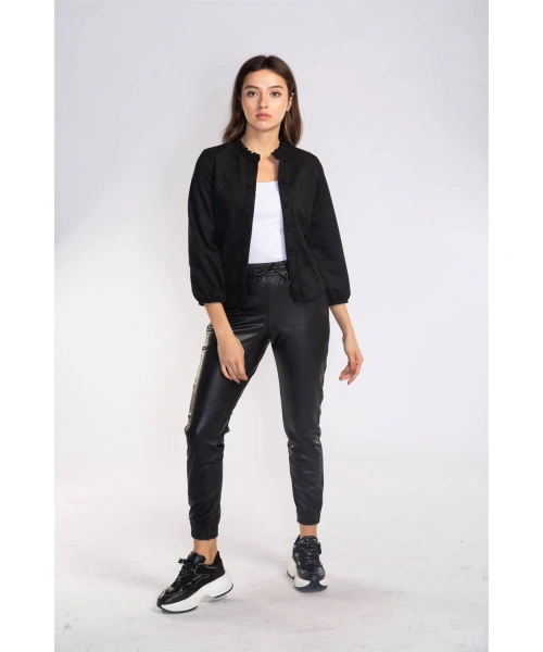 Süet Gömlek-SİYAH