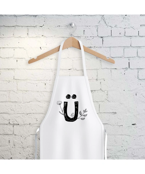 Ü Harfi Tasarımlı Mutfak Önlüğü