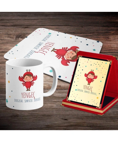 Yengeç Burcuna Özel Tasarım Sevimli Hediye Seti