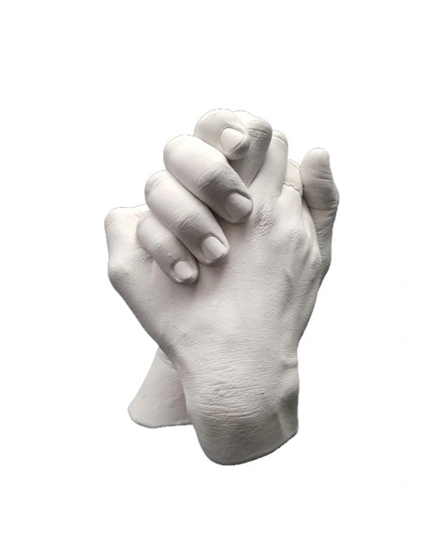 Yetişkinlere Özel (2 adet) El İzi Minik Heykel Set