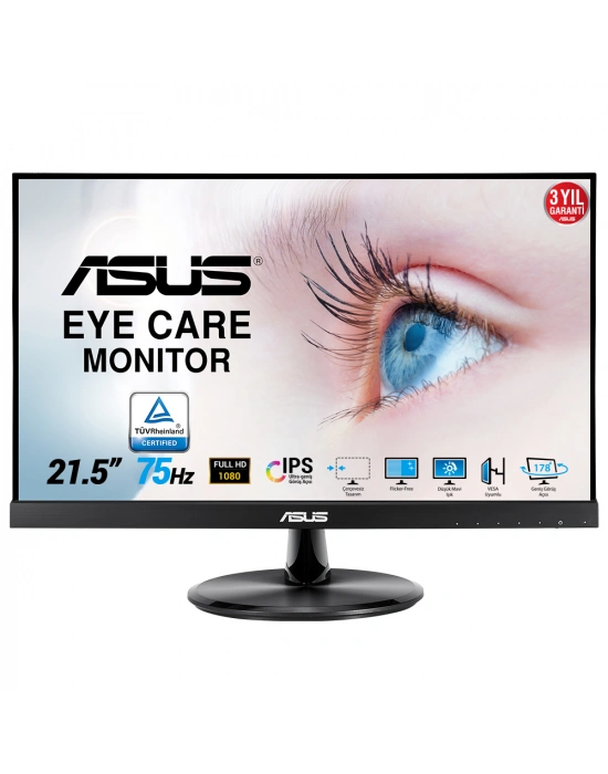 21.5 ASUS VP229HE FHD IPS 75HZ 5MS HDMI VGA