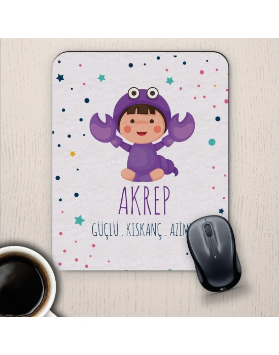 Akrep Burçlarına Özel Sevimli Mouse Pad