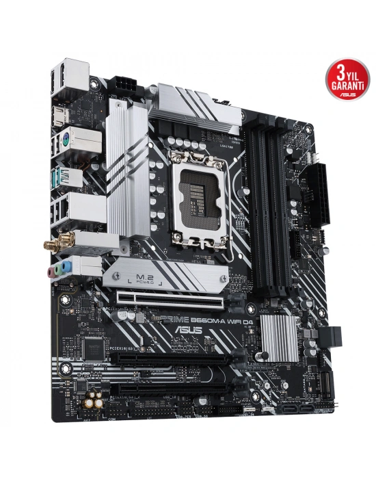ASUS PRIME B660M-A WIFI D4 DDR4 5333MHz(OC) M.2 HDMI DP mATX 1700p