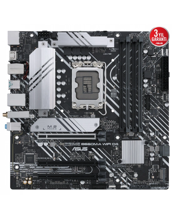 ASUS PRIME B660M-A WIFI D4 DDR4 5333MHz(OC) M.2 HDMI DP mATX 1700p